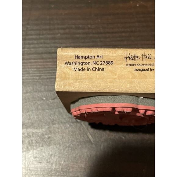 "go green" Rubber Wood Stamp Hampton Art by Kolette Hall Environment 2009 #1884 - Picture 3 of 5